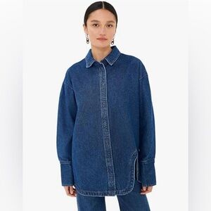 Denim Button-Up Shirt